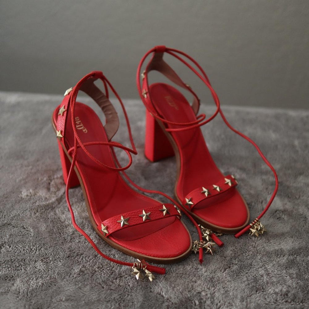 Red Wrap Valentino Heels